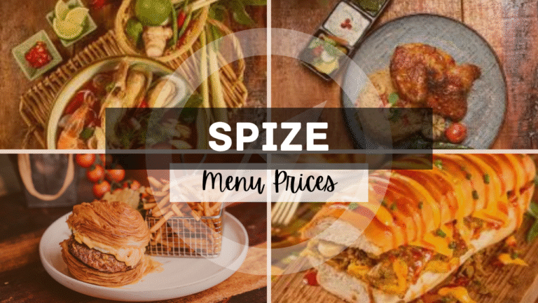 Spize Menu Singapore