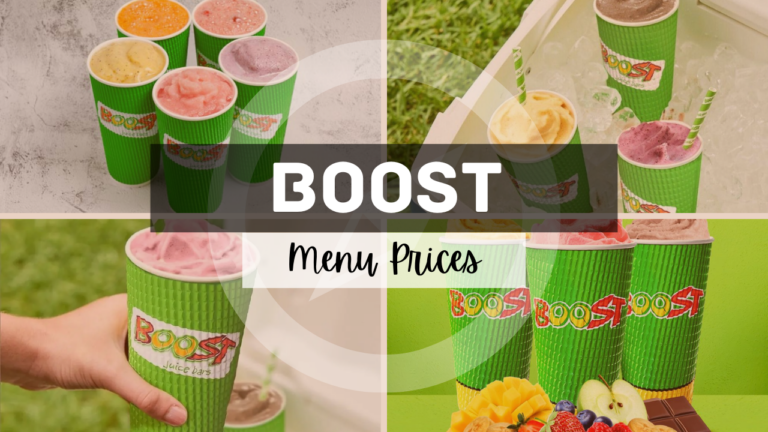 BOOST MENU SINGAPORE & UPDATED PRICES 2024
