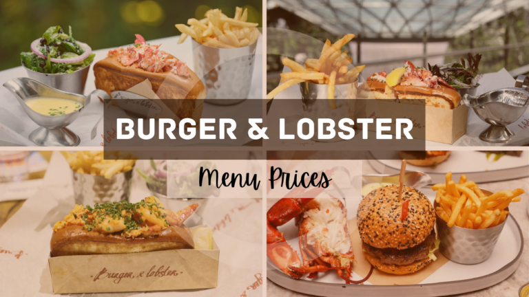 BURGER AND LOBSTER MENU SINGAPORE UPDATED 2024