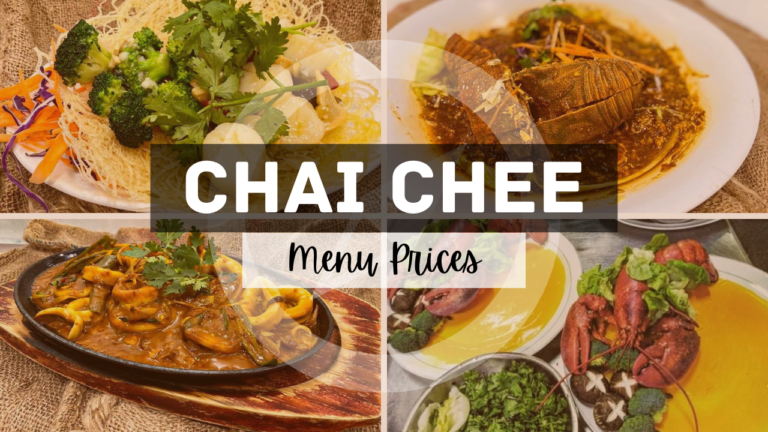 CHAI CHEE SEAFOOD RESTAURANT MENU SINGAPORE & UPDATED PRICES 2024