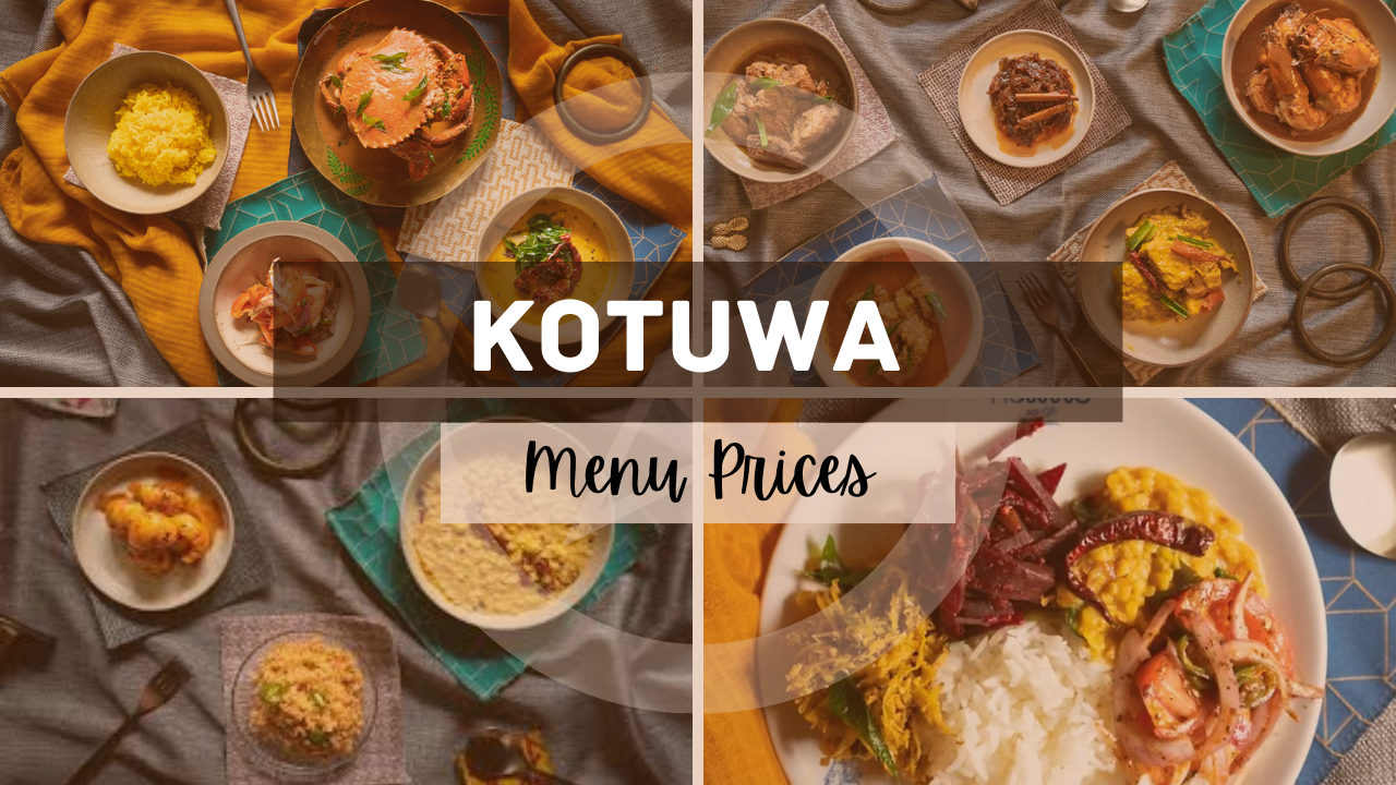 KOTUWA MENU SINGAPORE & UPDATED PRICES 2024