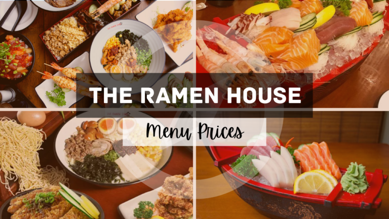 THE RAMEN HOUSE MENU SINGAPORE & UPDATED PRICES 2024