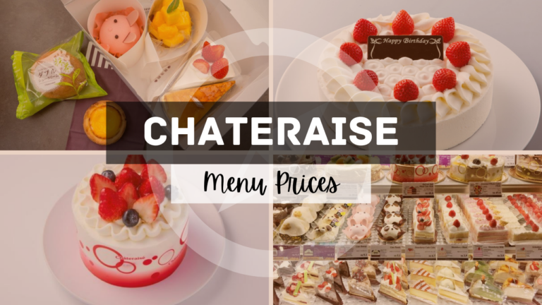 CHATERAISE MENU SINGAPORE & UPDATED PRICES 2024