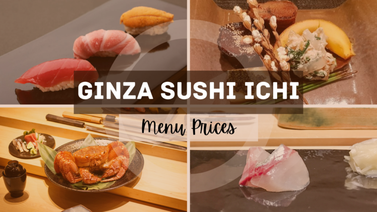 GINZA SUSHI-ICHI MENU SINGAPORE & UPDATED PRICES 2024