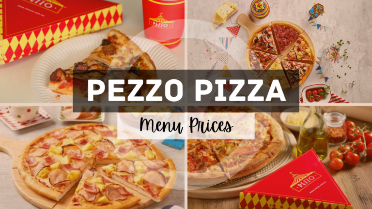 PEZZO PIZZA MENU SINGAPORE & UPDATED PRICES 2024