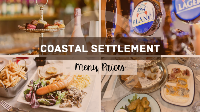 THE COASTAL SETTLEMENT MENU SINGAPORE & UPDATED PRICES 2024