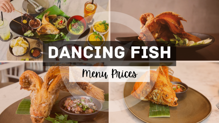DANCING FISH MENU SINGAPORE & UPDATED PRICES 2024
