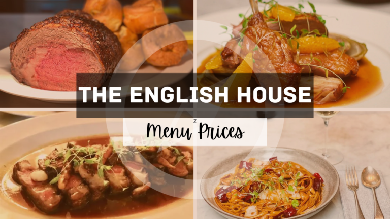 The English House Menu Singapore Updated Prices