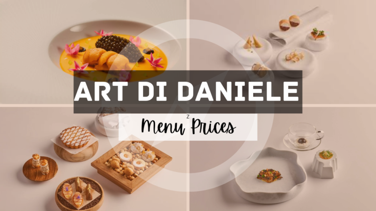 ART DI DANIELE SPERINDIO MENU SINGAPORE & UPDATED PRICES 2024