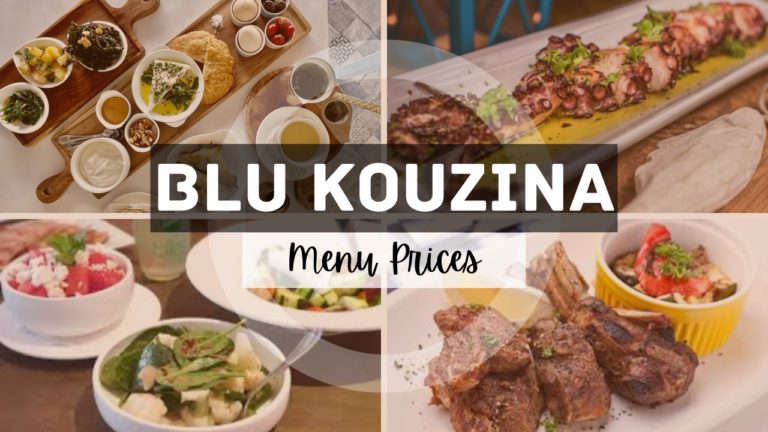 Blu Kouzina Menu Singapore Updated Prices