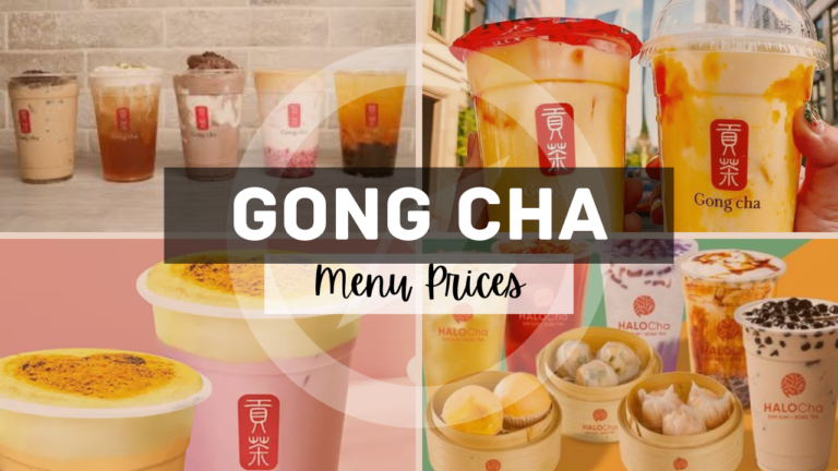 GONG CHA BRUNEI MENU SINGAPORE & UPDATED PRICES 2024