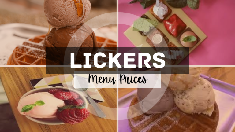 Lickers Singapore Menu Prices