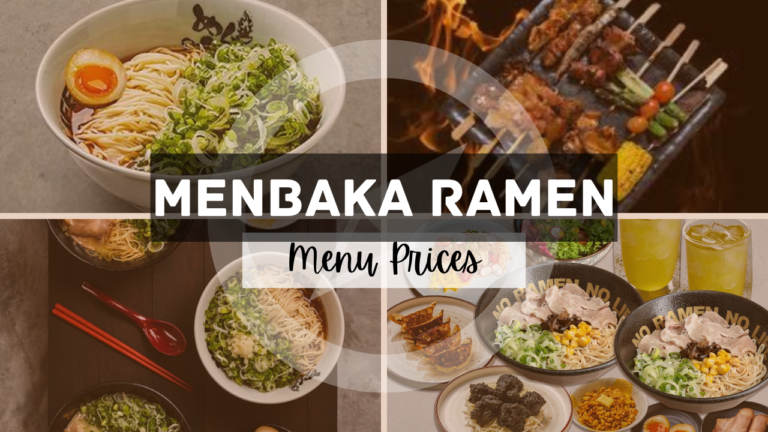 MENBAKA FIRE RAMEN MENU SINGAPORE & UPDATED PRICES 2024