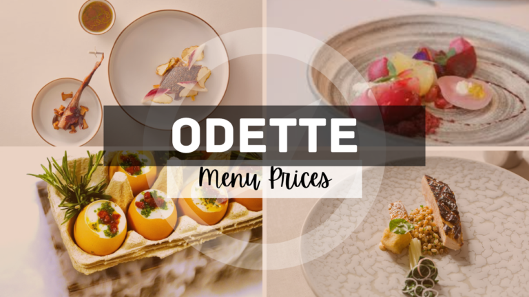 Odette Singapore Menu Prices