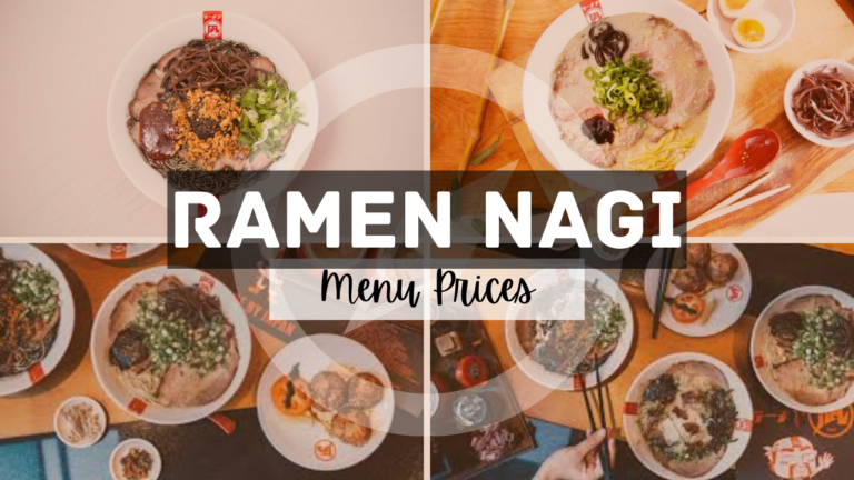 RAMEN NAGI MENU SINGAPORE & UPDATED PRICES 2024