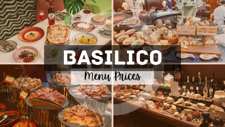 BASILICO MENU SINGAPORE & UPDATED PRICES 2024