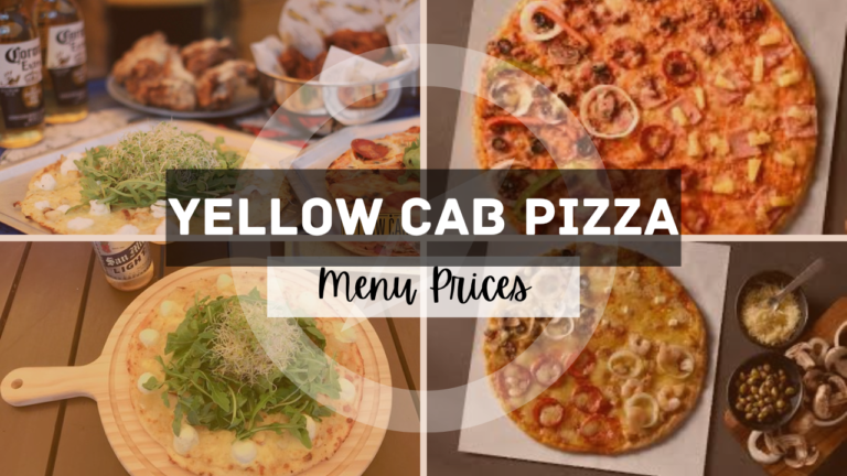 YELLOW CAB PIZZA MENU SINGAPORE & UPDATED PRICES 2024