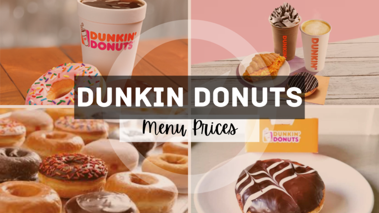 Dunkin Donuts Singapore Menu Prices