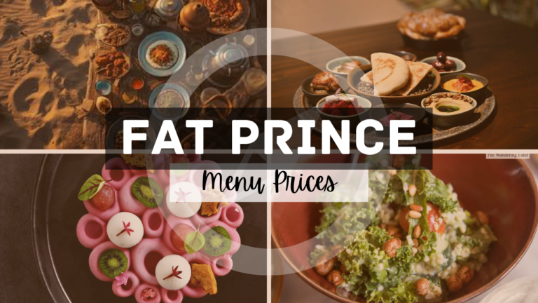 Fat Prince Singapore Menu Prices