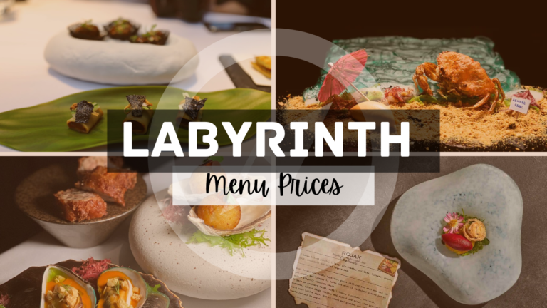 Labyrinth Singapore Menu Prices