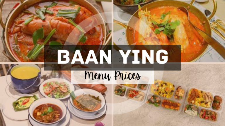 Baan Ying Singapore Menu