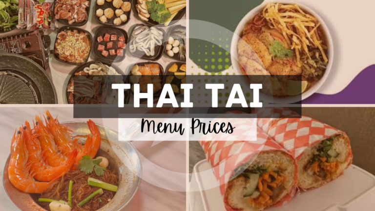 Thai Tai Singapore Menu