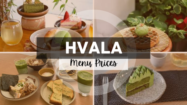 Hvala Singapore Menu