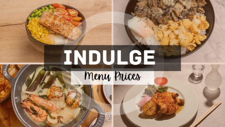 _Indulge Singapore Menu Prices