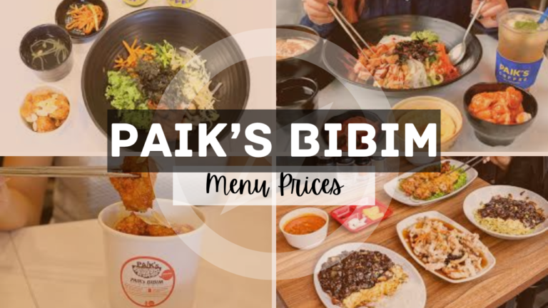 Paik’s Bibim Singapore Menu