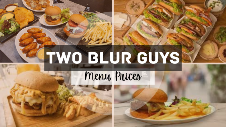 Two Blur Guys Singapore Menu