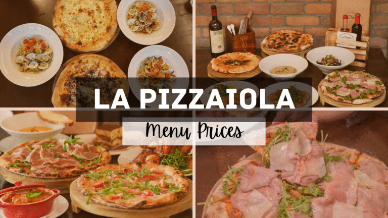 _La Pizzaiola Singapore Menu Prices