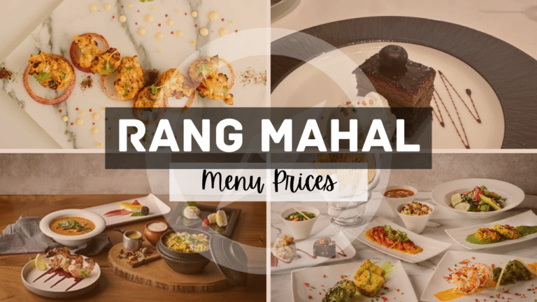 Rang Mahal Singapore Menu
