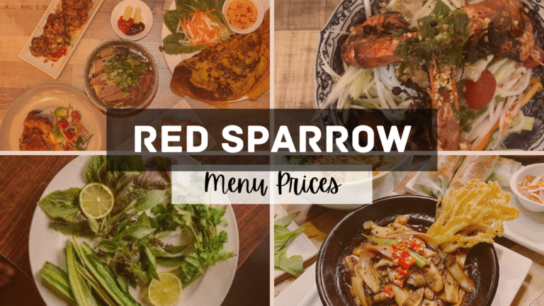 _Red Sparrow Singapore Menu Prices