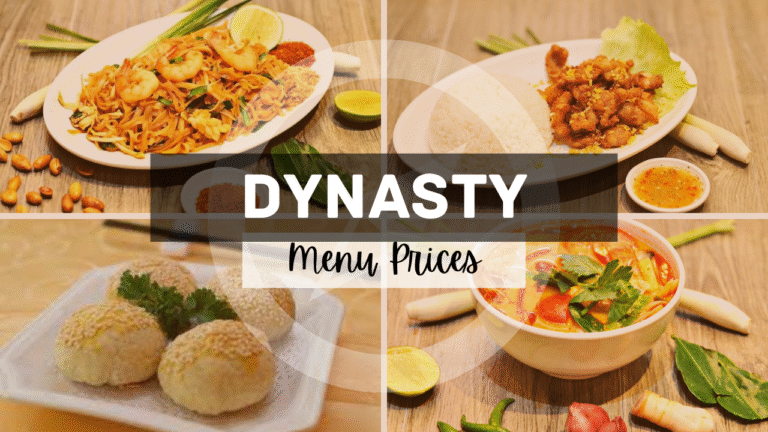 _Thai Dynasty Singapore Menu Prices