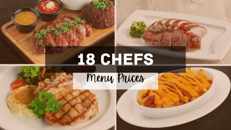 18 Chefs Singapore Menu Prices