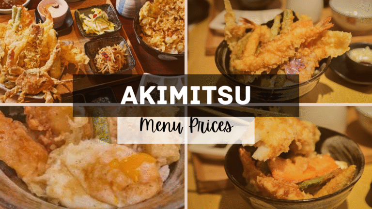Akimitsu Singapore Menu Prices