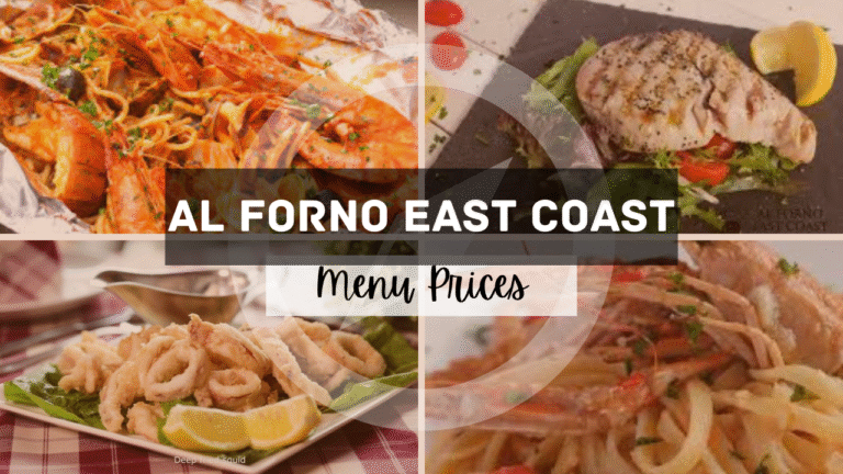 Al Forno East Coast Singapore Menu