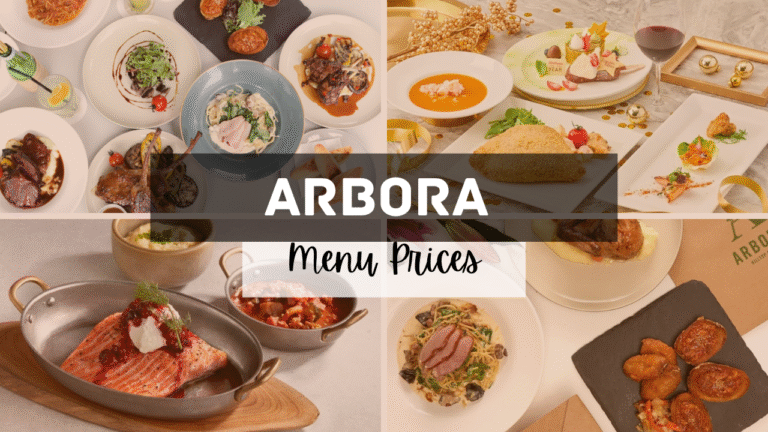 Arbora Singapore Menu Prices