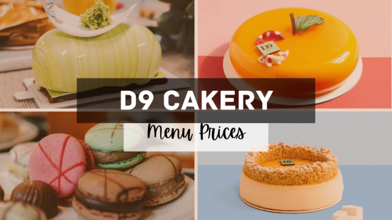 D9 Cakery Singapore Menu Prices