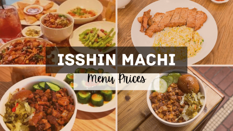 Isshin Machi Singapore Menu Prices