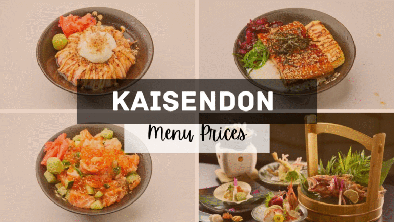 Kaisendon Singapore Menu Prices