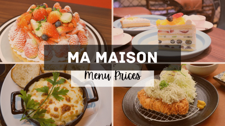 Ma Maison Singapore Menu Prices