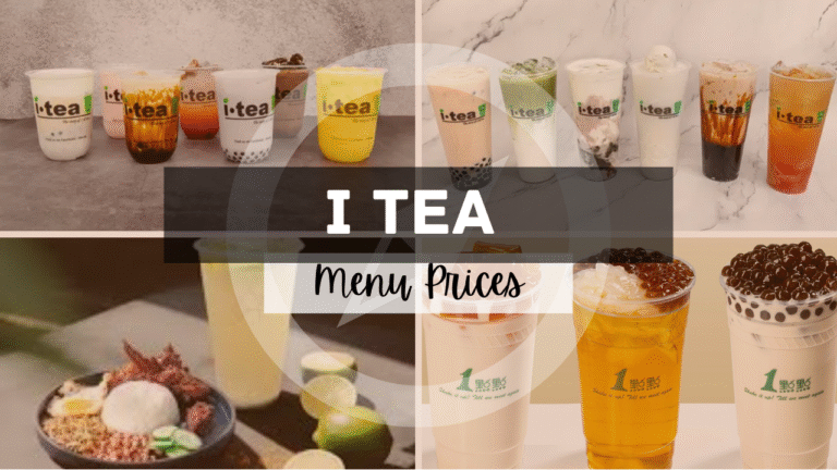 I Tea Singapore Menu