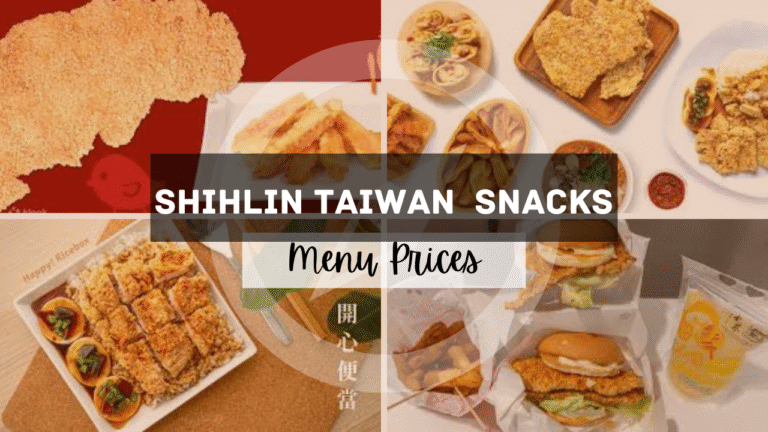 Shihlin Taiwan Street Snacks Singapore Menu