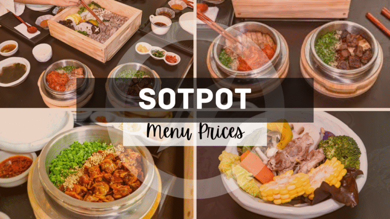 Sotpot Singapore Menu