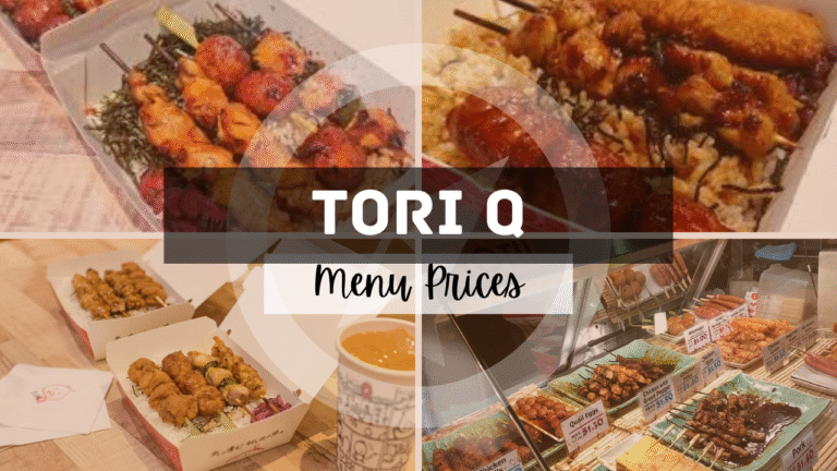 Tori Q Singapore Menu