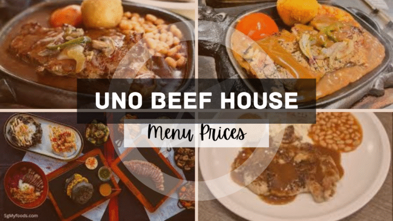 Uno Beef House Singapore Menu